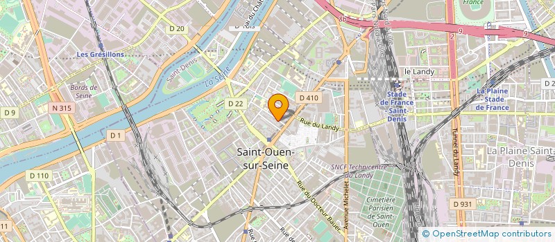 localisation de l'entreprise MADAME NATHALIE LECLERC à SAINT-OUEN-SUR-SEINE