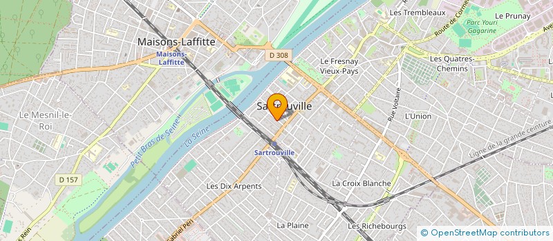 localisation de l'entreprise MADAME NATHALIE LECOMTE  SARTROUVILLE