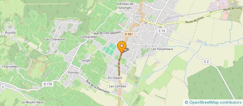 localisation de l'entreprise MADAME NATHALIE LECOMTE à GIVRY