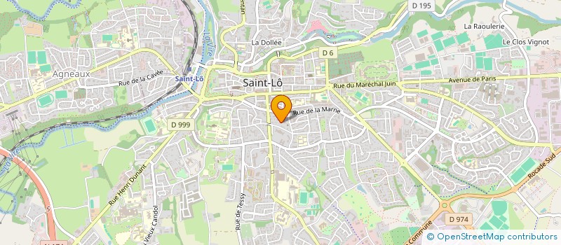 localisation de l'entreprise MADAME NATHALIE LECONTE  SAINT-LO