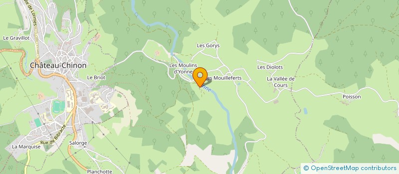 localisation de l'entreprise MADAME NATHALIE LECUYER à CHATEAU-CHINON (CAMPAGNE)
