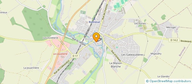 localisation de l'entreprise MADAME NATHALIE LEDEUX à BONNEVAL