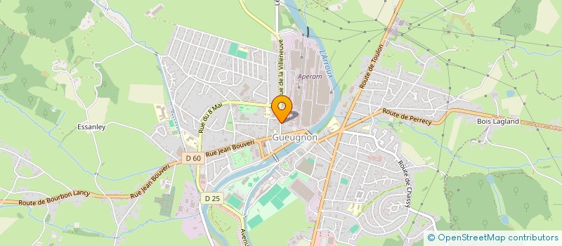 localisation de l'entreprise MADAME NATHALIE LEDEY  GUEUGNON