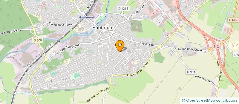 localisation de l'entreprise MADAME NATHALIE LEDUC à HAUTMONT