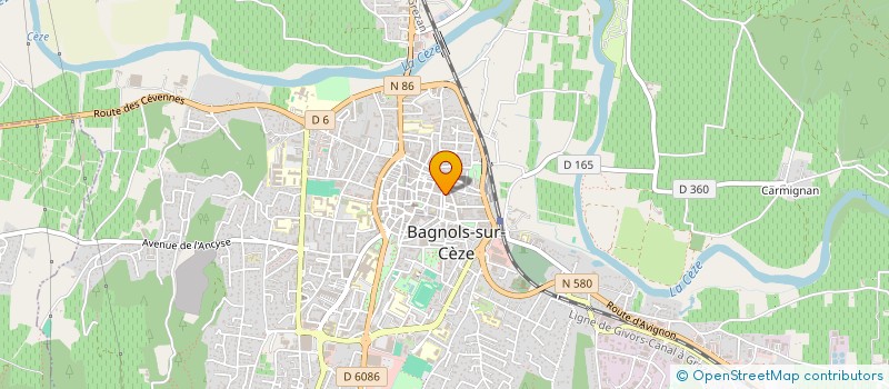 localisation de l'entreprise MADAME NATHALIE LEFEBVRE à BAGNOLS-SUR-CEZE