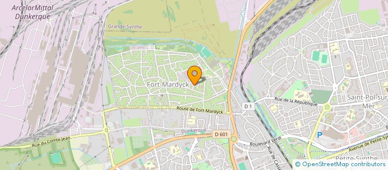 localisation de l'entreprise MADAME NATHALIE LEFEBVRE à DUNKERQUE