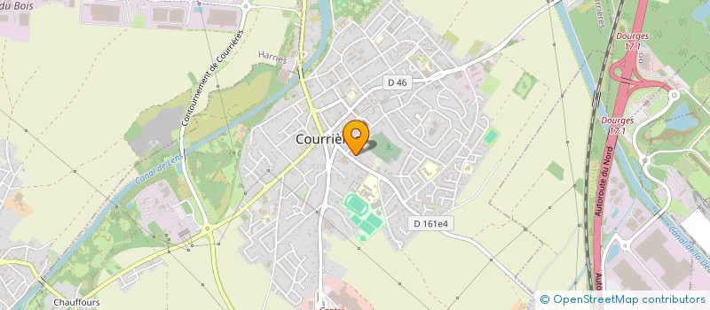 localisation de l'entreprise MADAME NATHALIE LEFEBVRE  COURRIERES