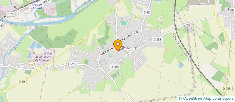 localisation de l'entreprise MADAME NATHALIE LEFEBVRE  MAING