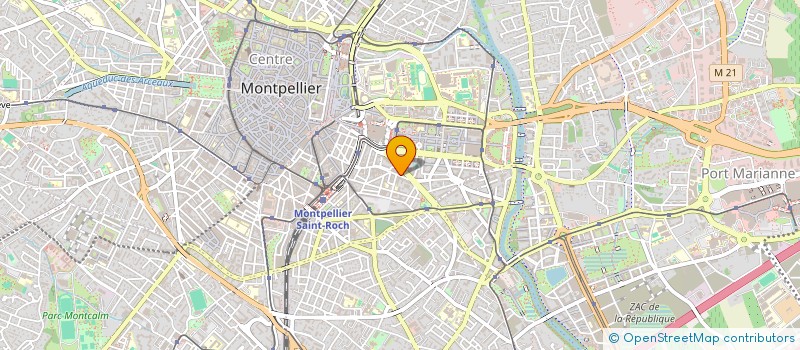 localisation de l'entreprise MADAME NATHALIE LEFEUVRE  MONTPELLIER