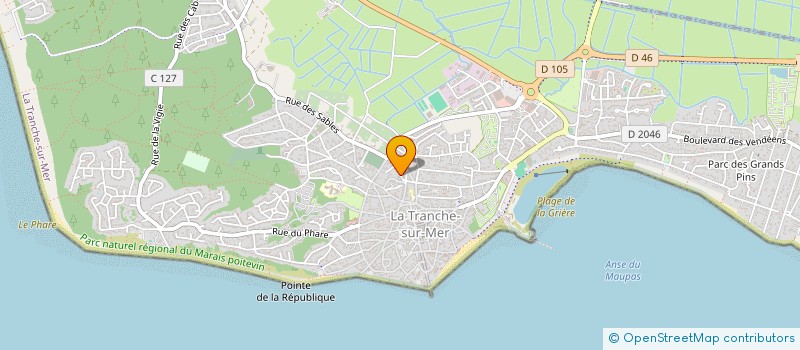 localisation de l'entreprise MADAME NATHALIE LEFIZELIER à LA TRANCHE-SUR-MER