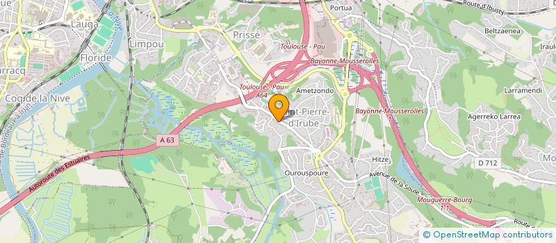 localisation de l'entreprise MADAME NATHALIE LEFORT à SAINT-PIERRE-D'IRUBE