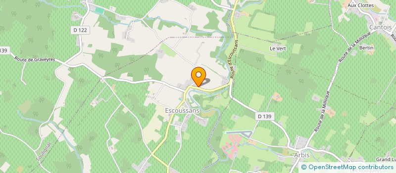 localisation de l'entreprise MADAME NATHALIE LEGLISE  ESCOUSSANS