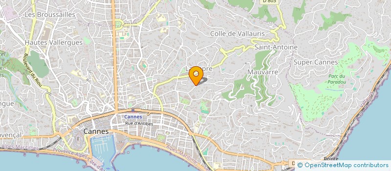 localisation de l'entreprise MADAME NATHALIE LEGOUT à CANNES