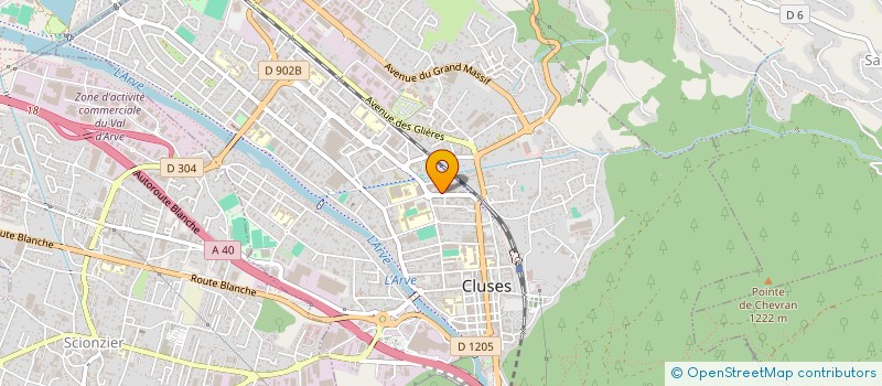 localisation de l'entreprise MADAME NATHALIE LEGRAND  CLUSES