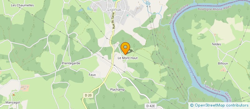 localisation de l'entreprise MADAME NATHALIE LEJOUR  LIGINIAC