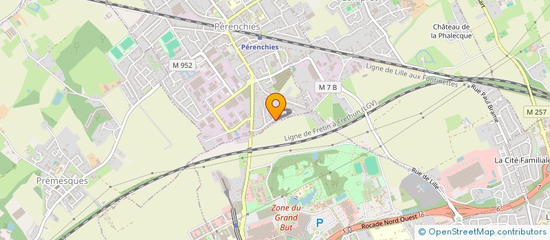 localisation de l'entreprise MADAME NATHALIE LEMAHIEU  PERENCHIES