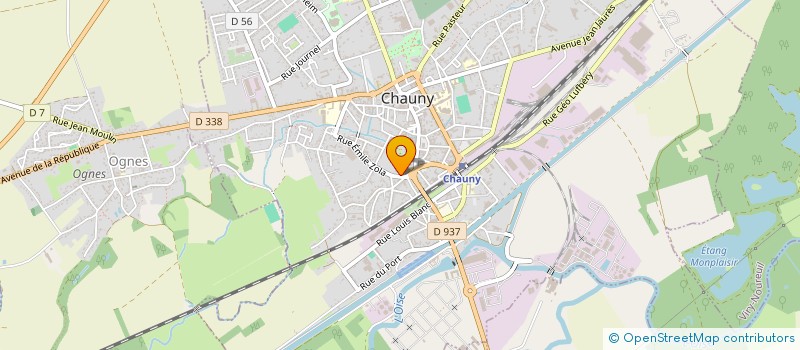 localisation de l'entreprise MADAME NATHALIE LEMAIRE  CHAUNY