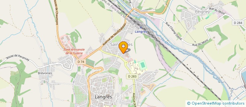 localisation de l'entreprise MADAME NATHALIE LEMAITRE à LANGRES