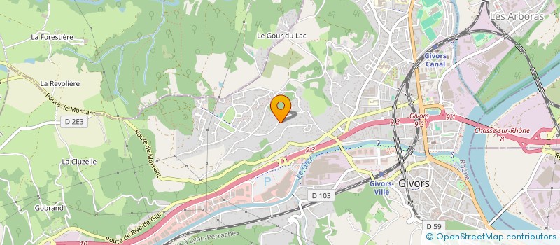 localisation de l'entreprise MADAME NATHALIE LEMASLE à GIVORS