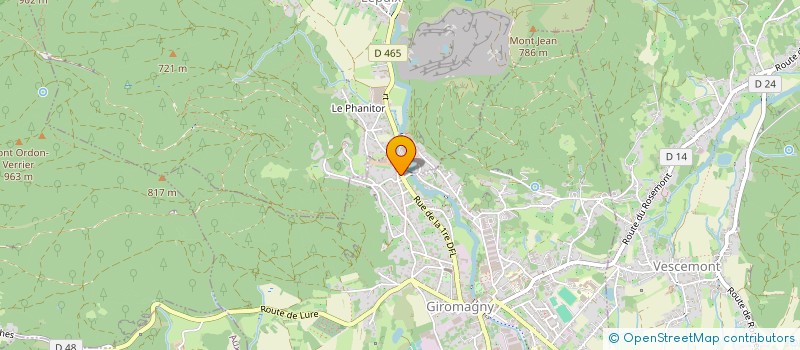 localisation de l'entreprise MADAME NATHALIE LENEZ à GIROMAGNY