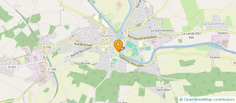 localisation de l'entreprise MADAME NATHALIE LEROUGE  MALESTROIT