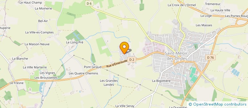 localisation de l'entreprise MADAME NATHALIE LEROUX  SAINT-MELOIR-DES-ONDES