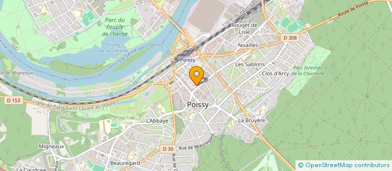 localisation de l'entreprise MADAME NATHALIE LEROY à POISSY
