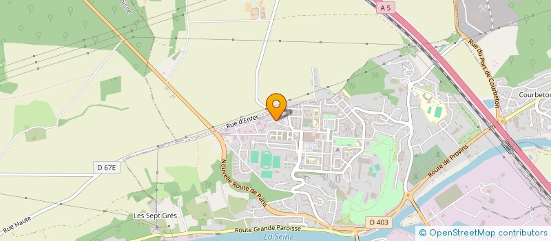 localisation de l'entreprise MADAME NATHALIE LEROY  MONTEREAU-FAULT-YONNE