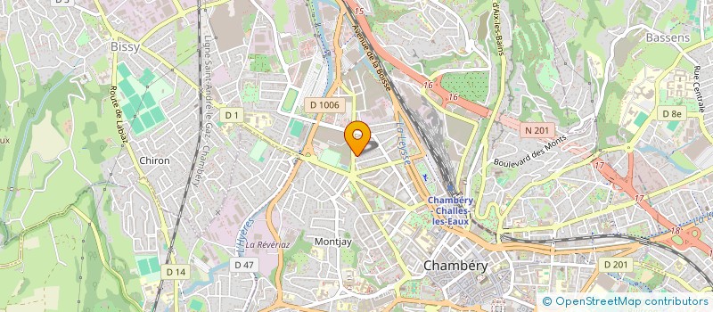 localisation de l'entreprise MADAME NATHALIE LEROY à CHAMBERY