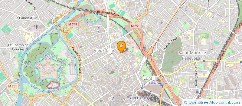 localisation de l'entreprise MADAME NATHALIE LEROY  LILLE