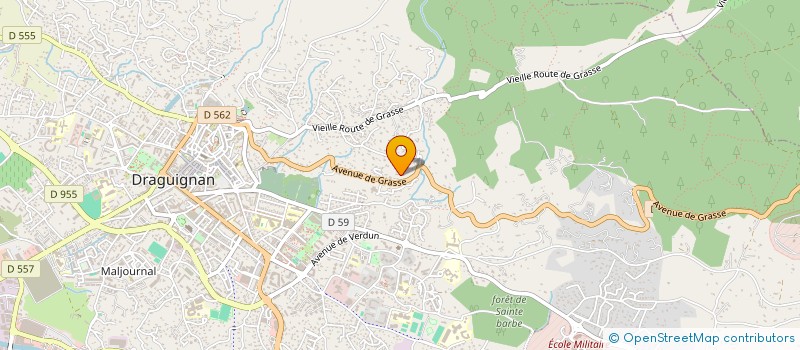 localisation de l'entreprise MADAME NATHALIE LESAGE  DRAGUIGNAN