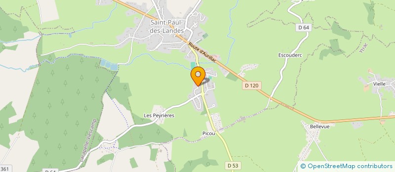 localisation de l'entreprise MADAME NATHALIE LESCURE à SAINT-PAUL-DES-LANDES