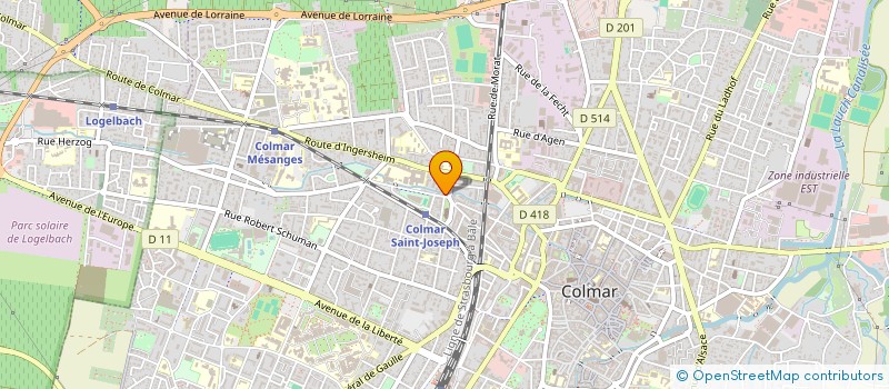 localisation de l'entreprise MADAME NATHALIE LESPERAT  COLMAR