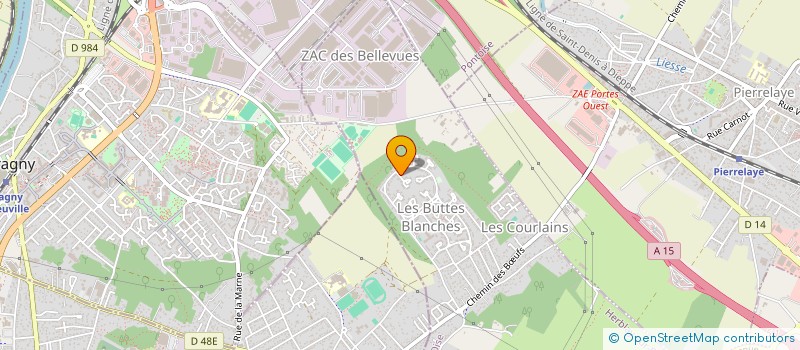 localisation de l'entreprise MADAME NATHALIE LETELLIER  PIERRELAYE