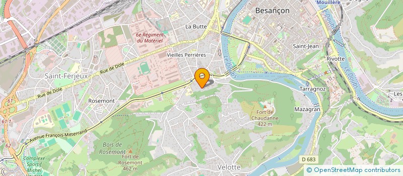 localisation de l'entreprise MADAME NATHALIE LEVAIN  BESANCON