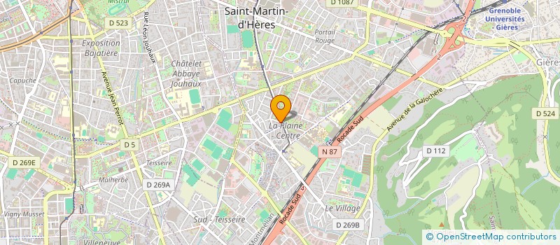 localisation de l'entreprise MADAME NATHALIE LEVAIN  SAINT-MARTIN-D'HERES