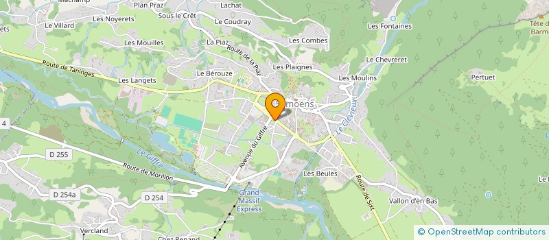 localisation de l'entreprise MADAME NATHALIE LEVALLOIS à SAMOENS
