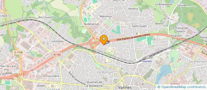 localisation de l'entreprise MADAME NATHALIE LEVASSEUR à VANNES