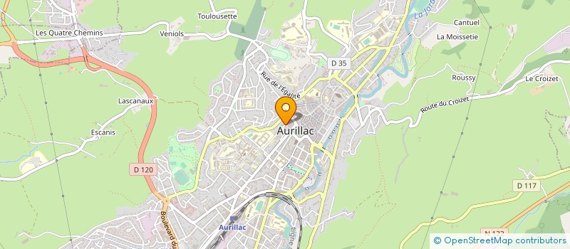 localisation de l'entreprise MADAME NATHALIE LO BRUTO  DIT  BONFANTI à AURILLAC