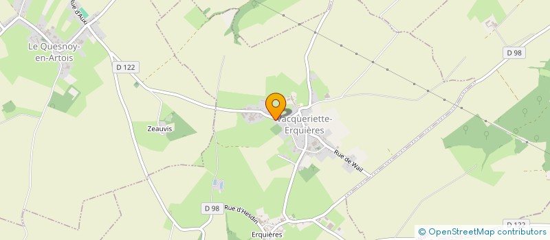 localisation de l'entreprise MADAME NATHALIE LOISELLE  VACQUERIETTE-ERQUIERES