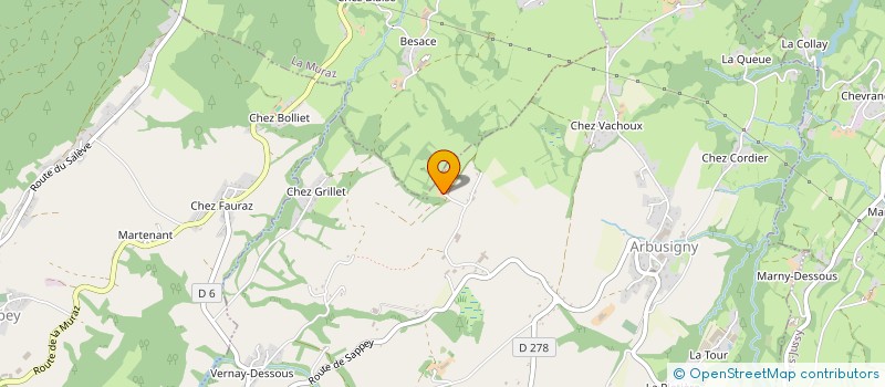 localisation de l'entreprise MADAME NATHALIE LORAIN  ARBUSIGNY