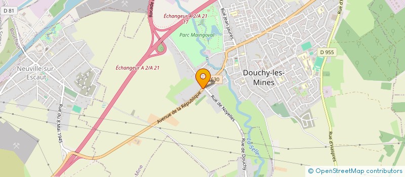 localisation de l'entreprise MADAME NATHALIE LORENZON à DOUCHY-LES-MINES