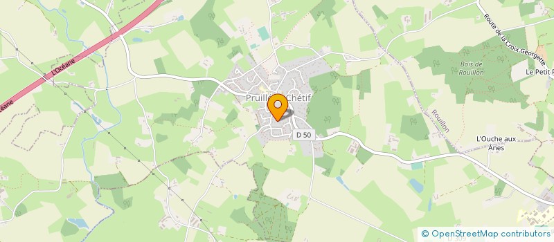 localisation de l'entreprise MADAME NATHALIE LORIERE  PRUILLE-LE-CHETIF