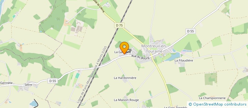 localisation de l'entreprise MADAME NATHALIE LORIEUX  NAZELLES-NEGRON