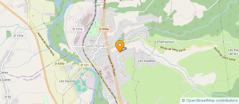 localisation de l'entreprise MADAME NATHALIE LORIOLLE  SAINT-YORRE