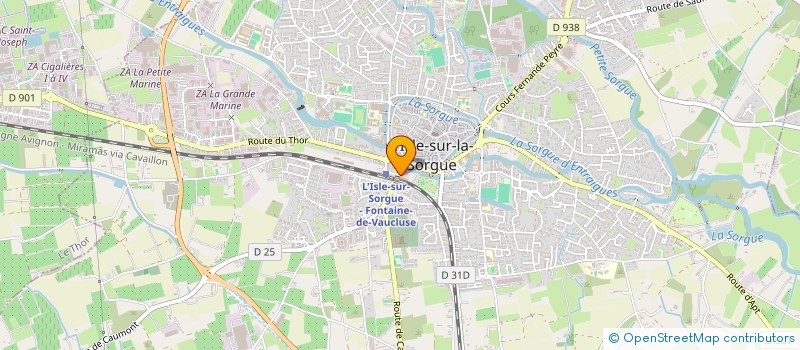 localisation de l'entreprise MADAME NATHALIE LOUET  L'ISLE-SUR-LA-SORGUE