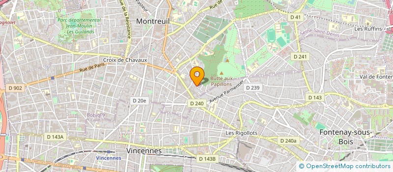 localisation de l'entreprise MADAME NATHALIE LOURADOUR  MONTREUIL