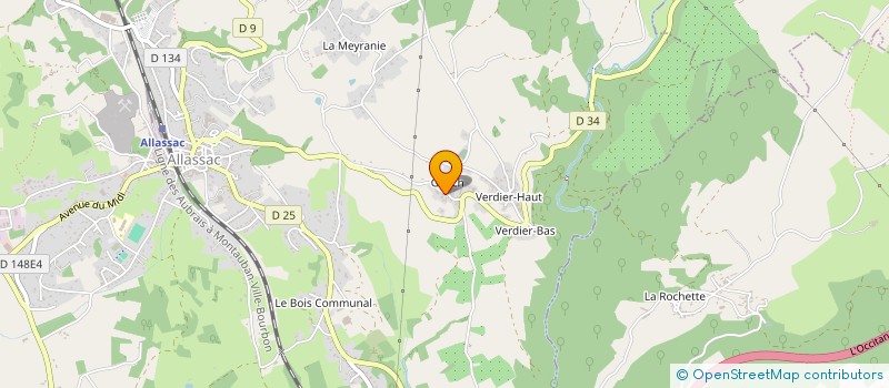 localisation de l'entreprise MADAME NATHALIE LOURADOUR  ALLASSAC