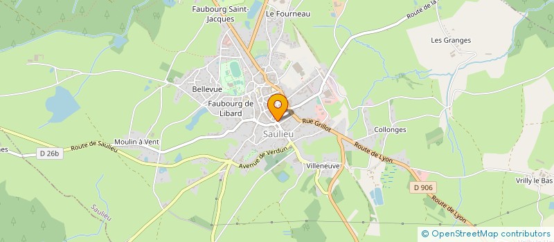 localisation de l'entreprise MADAME NATHALIE LOUZAS  SAULIEU