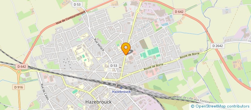 localisation de l'entreprise MADAME NATHALIE LUCHIER à HAZEBROUCK